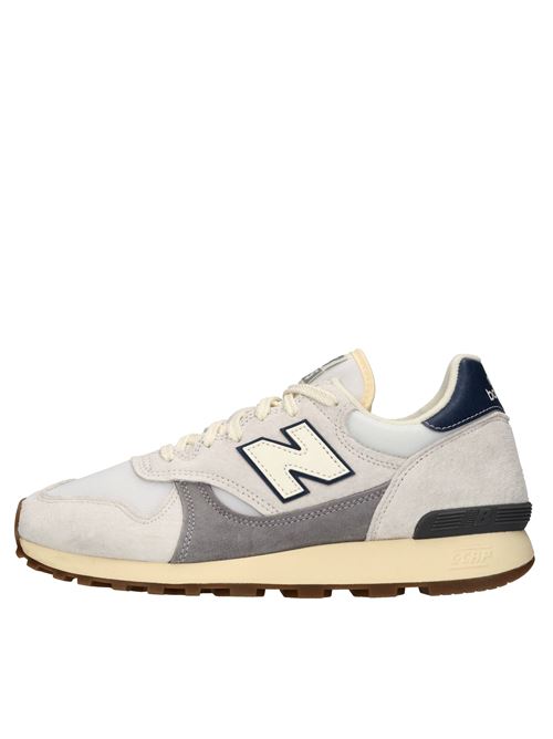 Sneakers in camoscio e tessuto. NEW BALANCE | U475FCBIANCO-GRIGIO-BLU